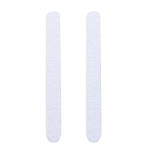2Pcs White Double-Sided Nail Sanding Block Emery Board File Buffer