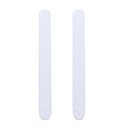 2Pcs White Double-Sided Nail Sanding Block Emery Board File Buffer