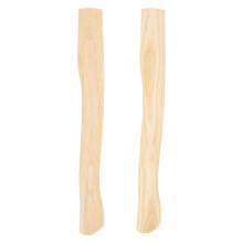 2Pcs Ergonomic Khaki Wooden Handle Replacement for Hatchet Tool