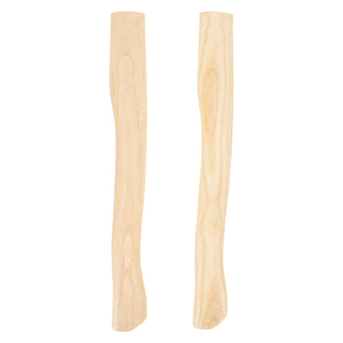 2Pcs Ergonomic Khaki Wooden Handle Replacement for Hatchet Tool