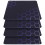 4Pcs Gaming Mouse Mat Rubber Nonslip Dark Blue Laptop Mouse Pad 1