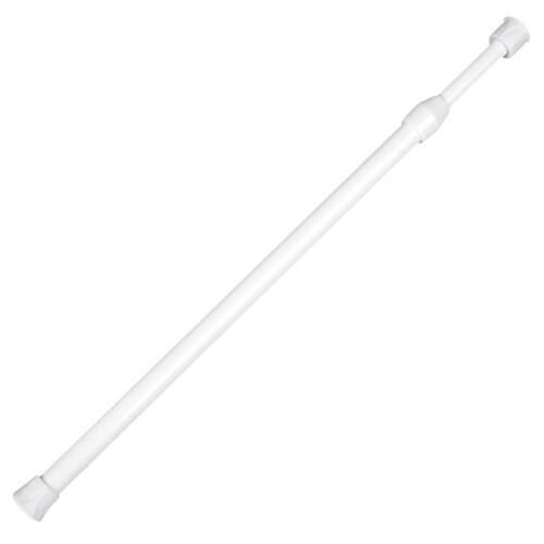 Heavy Duty White Tension Curtain Rod Telescoping for Home Use