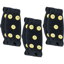 Gripper Spikes Shoes Tpe 3 Pairs Black