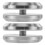2 Pcs Sliding Glass Door Handle Knobs Reinforcer Modern Silver 1