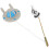 Toilet Push Button Button Rods Copper 2pcs 1