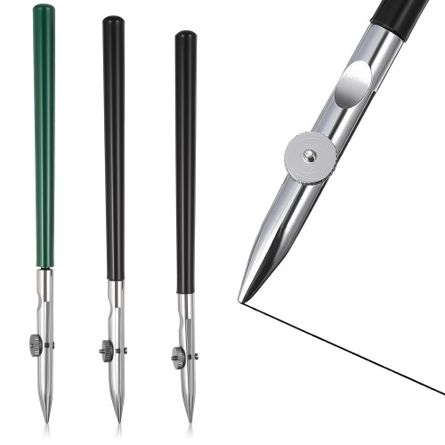 3Pcs Black Adjustable Ruling Pens Metal Drawing Tools for Fine Lines