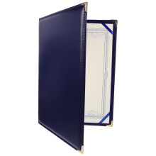 Certificate Protective Cover Dark Blue 1pcs