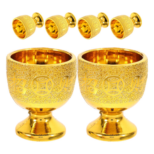 6 pcs small offering cups for wine temple Buddhist worship decorative