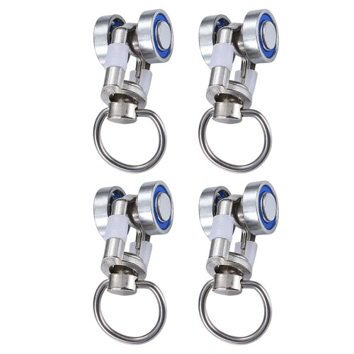 4Pz Metallo E Per Tende Multifunzione Argento Per Casa