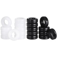 10 pairs silicone eyeglasses temple tips anti-slip semitransparent