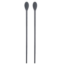 1Pair Grey Silicone Dual-Use Chopstick Spoon for Home Kitchen Gadgets