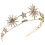 Brautkrone in Gold Hochzeitskleid Haarschmuck 1