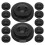 12Pcs Compact Black Flag Stand Base Plastic Mini Flag Holder 1