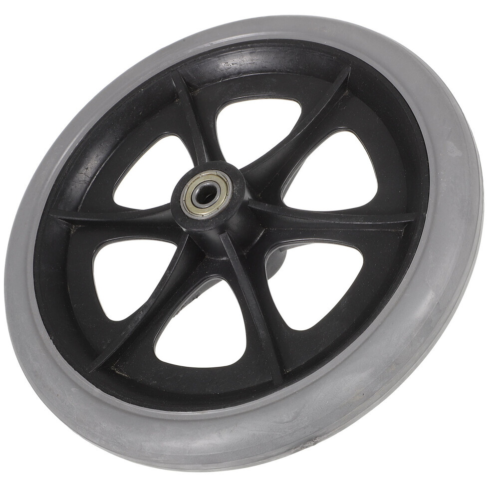 Totority 1Pc 8-Inch Wheelchair Front Wheel Solid Tire Universal Wheel Accessory