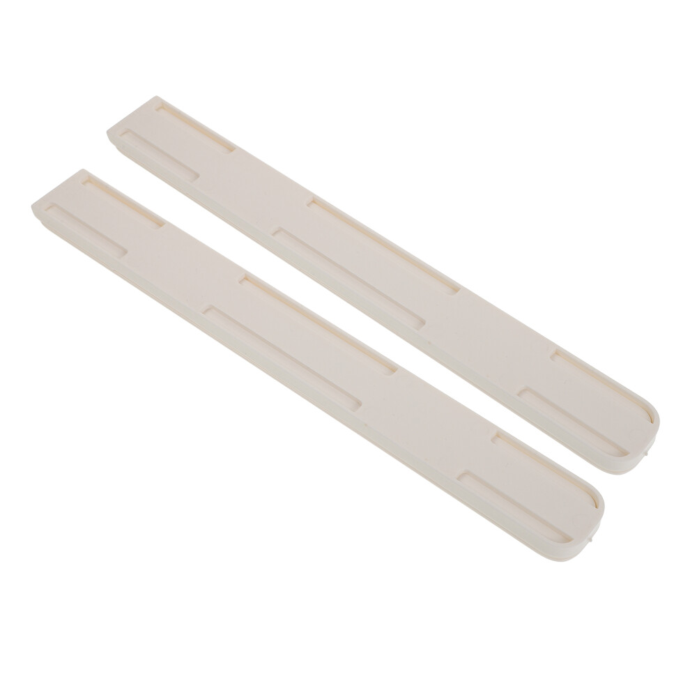 1Set White Hips Drawer Slide Track Adhesive Drawer Guide For Cabinets 3212096163638