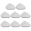 8Pcs Paper Cloud Plates White Disposable Dish Plates for Events 1