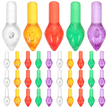 100Pcs Ceramic Christmas Tree Lights Multi Color Twist Bulbs