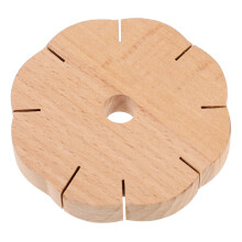 1Pc Portable Wooden Knitter DIY Wool Rope Tool Brown Wood for Crafts