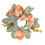 Artificial Hydrangea Eucalyptus Candle Ring Wreath for Tabletop Decor 1