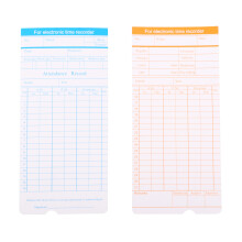 1Set Office Time Card with Durable 350G Imported Paper Assorted Color