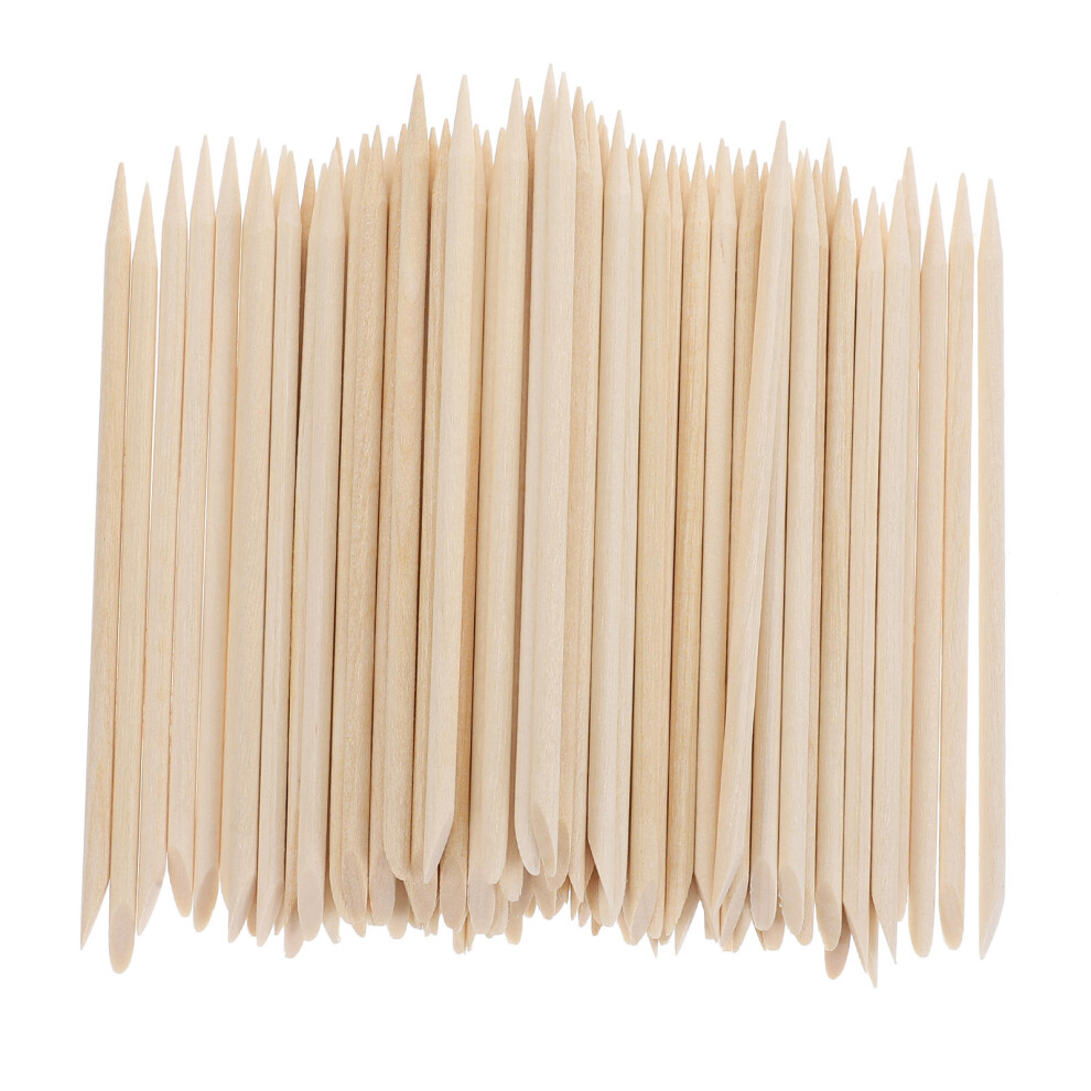 Iplusmile 300Pcs Wooden Nail Cleaning Sticks Cuticle Remover For Nail Art
