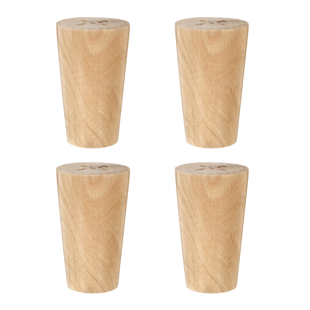 4Pcs White Hardwood Furniture Legs Elegant Simple Design 3161657883006