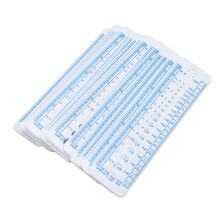 Knit Needle Gauge Ruler 20pcs Soft Plastic Measuring Tool for Craft Patchwork