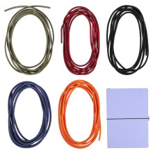 5Pcs Nylon Elastic Bands Assorted Colors for Travelers Notebook Covers