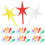 103 Pcs Ceramic Christmas Tree Lights Flame Star Bulbs Ornaments 1