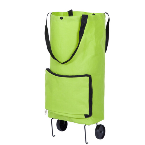 Foldable Shopping Bag Trolley On Wheels Portable Folding Cart Grocery