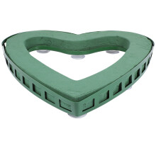 Heart-Shaped Floral Block Holder With Suction Cup For Wedding Car