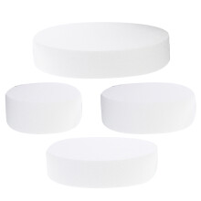 4Pcs White Foam Cake Dummies Reusable DIY Wedding Decor Models