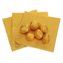 200Pcs Gold Aluminum Foil Wrapping Paper for Candy Chocolate Packaging