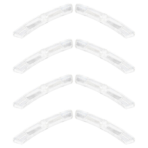 8 Pcs Shell Decor Road Bike Spoke Lights Bicycle Reflector