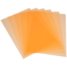 6Pièces Filtres Orange PVC Lumière Pour Photos, Et Art