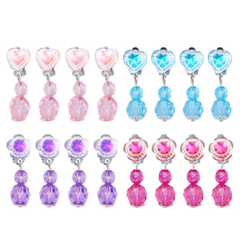 24Paren Speelse Clip Oorbellen Assorti Kleuren 1