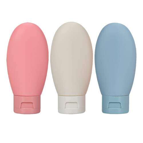 3pcs leak proof refillable cosmetic containers 60ml shampoo bottles