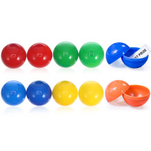 50Stk Farbige Plastikkugeln Zum Öffnen Für - Und Partyspiele