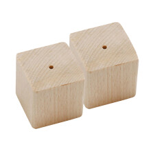 2Stk Blütennagelhalter Holz Kuchen Dekorationstool Hellgelb