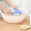Face Wash Basin S Creamy White Plastic 10.58oz 8