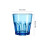 4Pcs Transparent Blue Acrylic Whisky Cups Octagon Design Drinkware 3