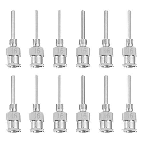 Laboratory Use Dispensing Needles 12pcs 0.98x0.20x0.04in
