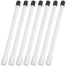 Worgeous  10 Pcs Plastic Tire Stem Extender Valve Extension Rods White