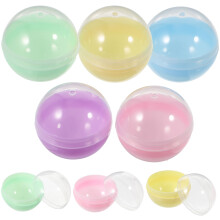 50Pcs Assorted Color Multi-Purpose Empty Round Plastic Balls for Kids