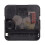 Quartz Clock Mechanism Clock Movement Black Plastic 1pack 1