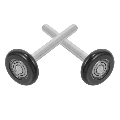2Pcs Nylon Garage Door Rollers With Stem Replacement Hardware