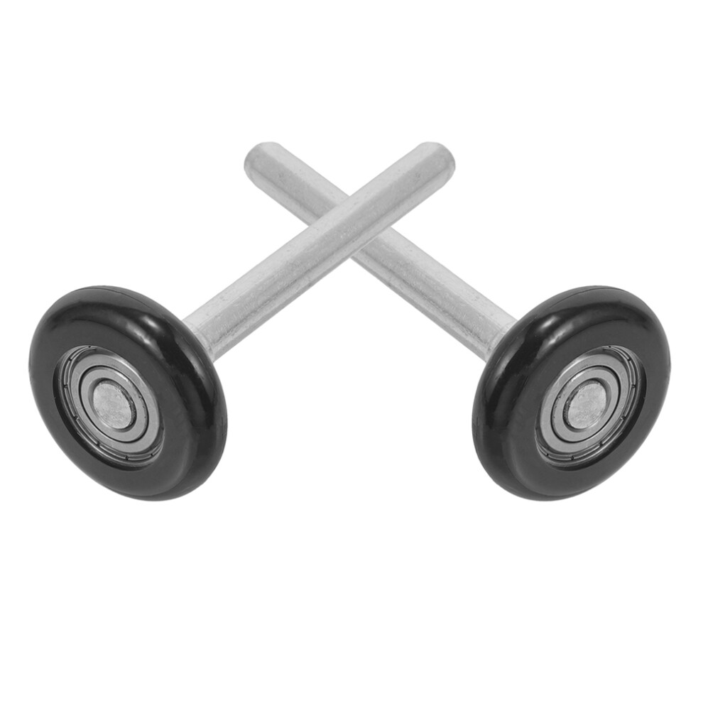 Vaguelly 2Pcs Nylon Garage Door Rollers With Stem Replacement Hardware