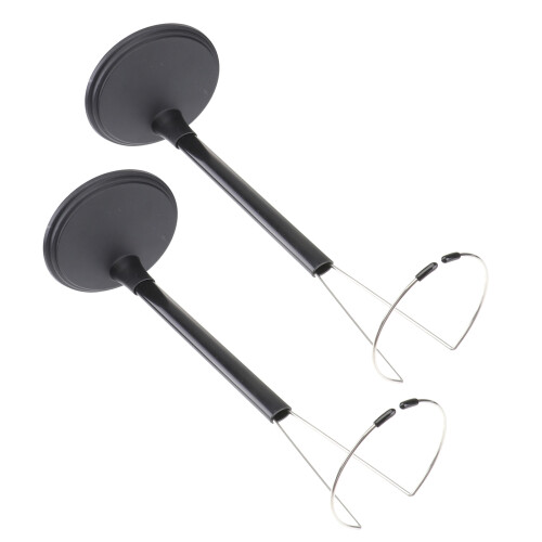 Zcyifa 2pcs Display Stand Holder For Home Store (Black, 35cm)