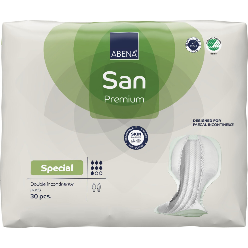 Abena San Special - Specifically Designed For Fecal Incontinence, 60 Count