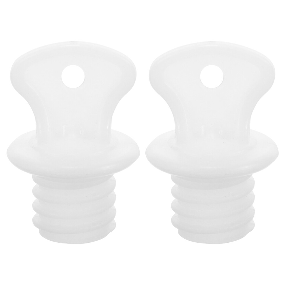 Totority White 2Pcs Rubber Stopper For Hot Water Bags Leakproof Sealing Plugs